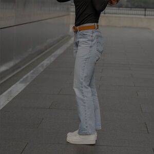 Levi's Light Blue Wide Leg Flare Jeans